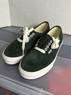 Vans Authentic Emerald Green Suede Shoes
